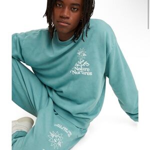 Levis Red Tab Teal Graphic Crewneck Sweatshirt